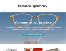 Tablet Screenshot of barrancaoptometry.com